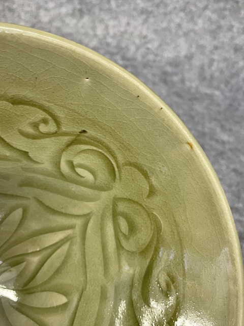 古玩陶瓷耀州窯刻花大碗真品鑒賞圖