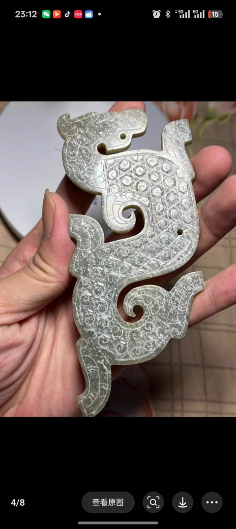 古玩玉器仿古玉龍真品鑒賞圖