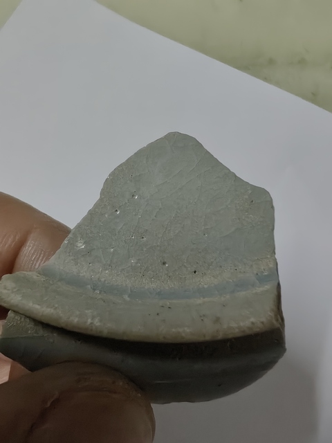 古玩陶瓷青瓷片真品鑒賞圖