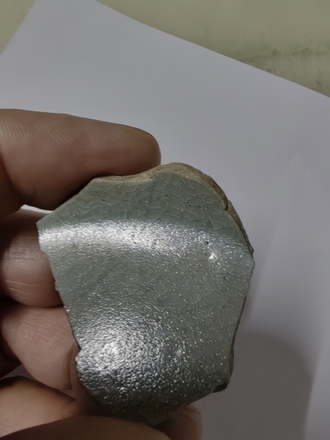 古玩陶瓷青瓷片真品鑒賞圖