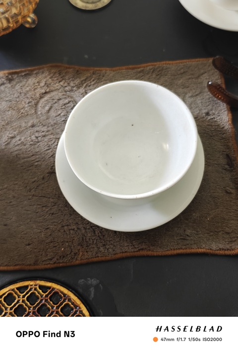 古玩陶瓷壽字紋白釉瓷盤真品鑒賞圖