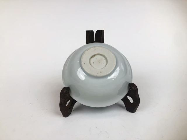 古玩陶瓷明萬歷·提籃花深腹洗真品鑒賞圖