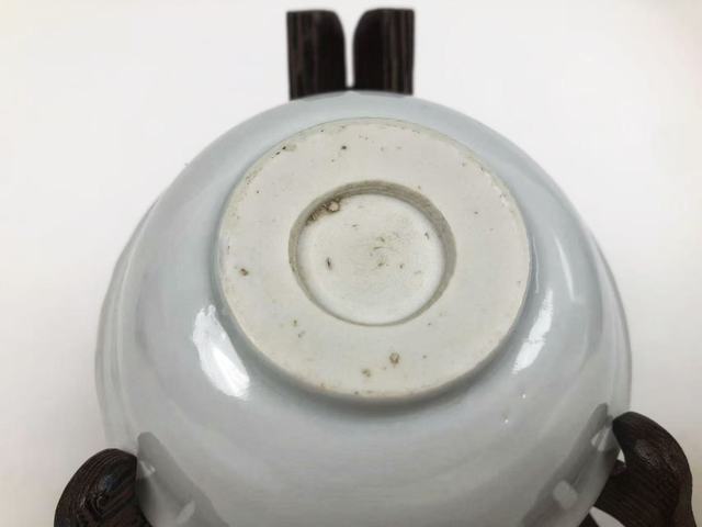 古玩陶瓷明萬歷·提籃花深腹洗真品鑒賞圖
