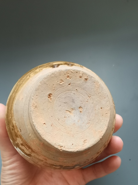 古玩陶瓷黃釉雙系罐真品鑒賞圖