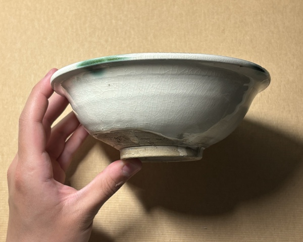 古玩陶瓷白釉點彩碗拍賣,當前價格2888元