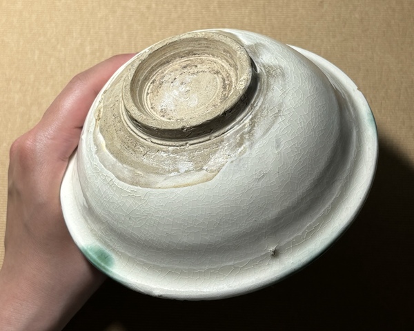 古玩陶瓷白釉點彩碗拍賣,當前價格2888元