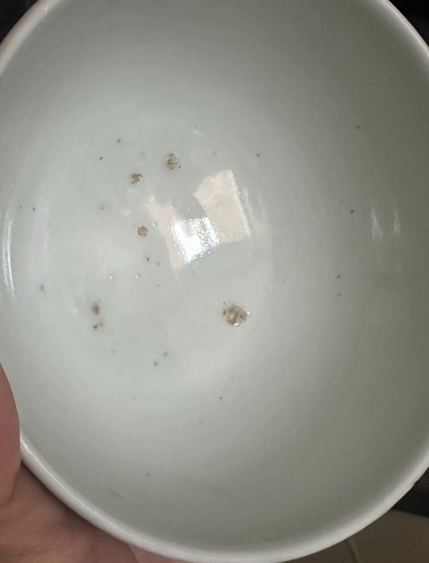 古玩陶瓷日本明治青花印章紋蓋碗真品鑒賞圖