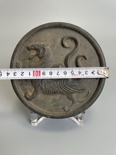 古玩陶瓷秦漢 白虎磚雕 真品鑒賞圖