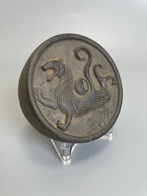 古玩陶瓷秦漢 白虎磚雕 真品鑒賞圖