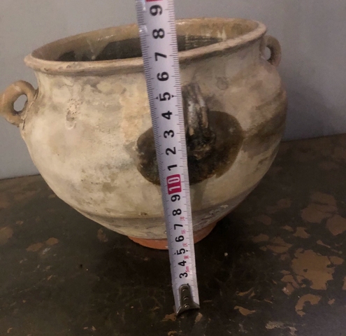 古玩陶瓷褐彩四系罐真品鑒賞圖