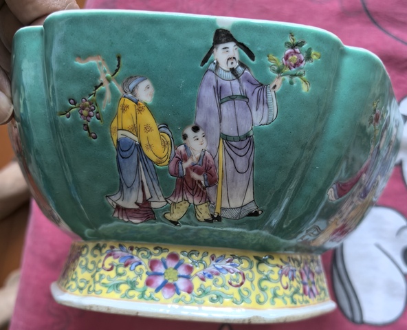 古玩陶瓷十二花神粉彩碗真品鑒賞圖