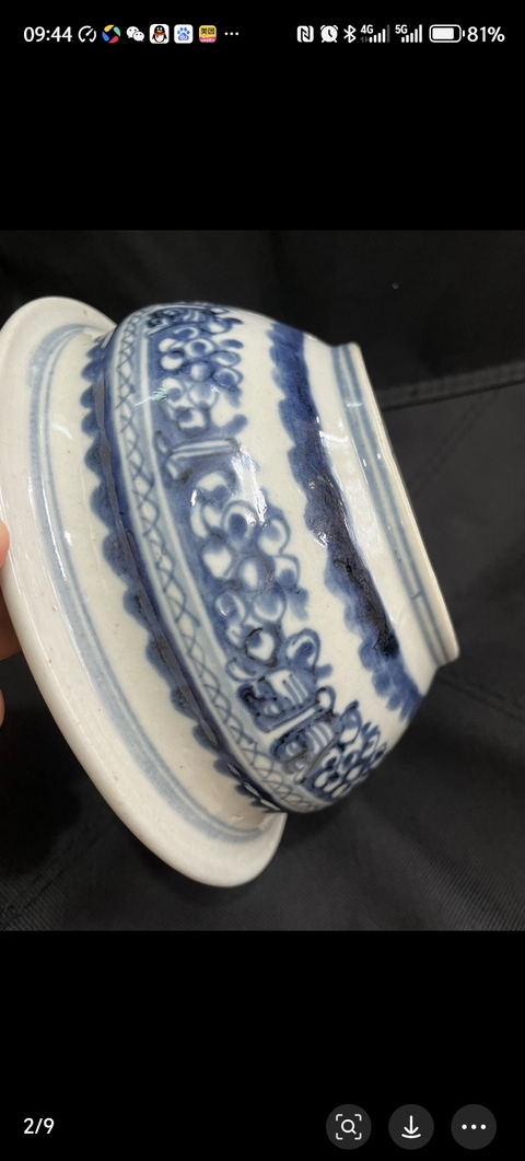 古玩陶瓷拐子龍紋青花香爐真品鑒賞圖