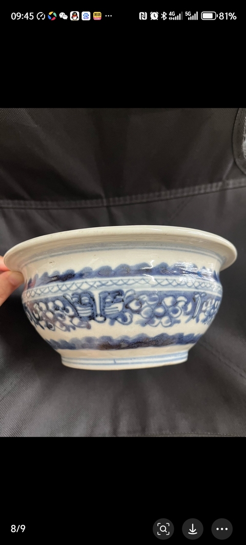 古玩陶瓷拐子龍紋青花香爐真品鑒賞圖
