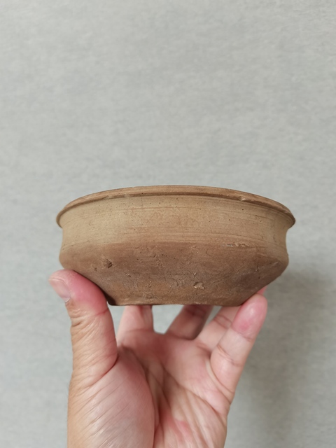 古玩陶瓷原始青瓷弦紋碗真品鑒賞圖