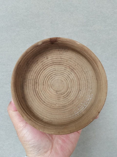 古玩陶瓷原始青瓷弦紋碗真品鑒賞圖
