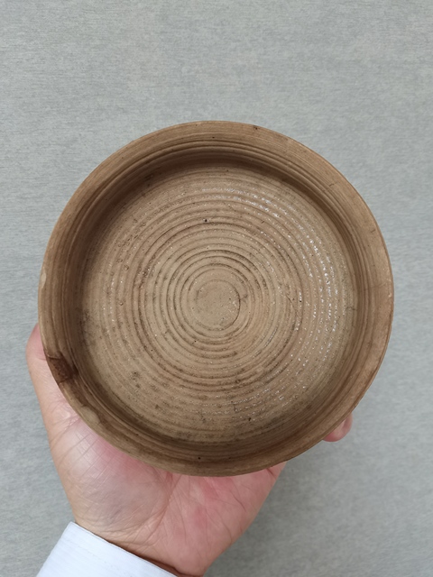 古玩陶瓷原始青瓷弦紋碗真品鑒賞圖