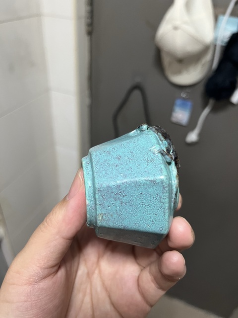古玩陶瓷爐鈞釉螭龍水盂真品鑒賞圖