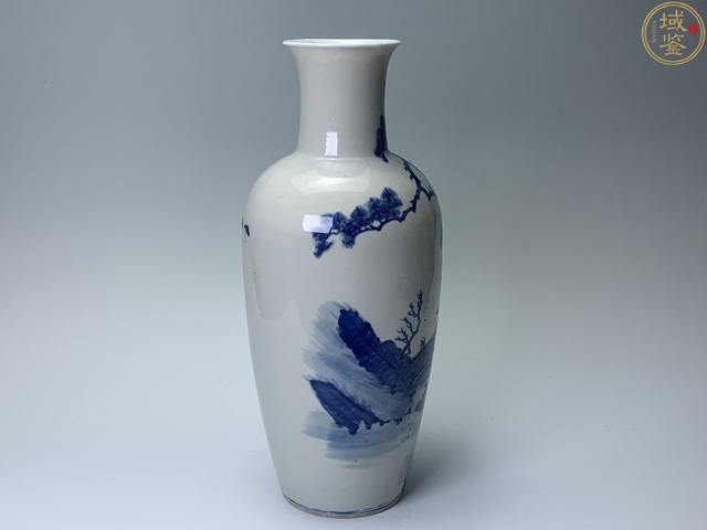 古玩陶瓷人物紋青花瓶真品鑒賞圖