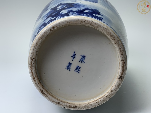 古玩陶瓷人物紋青花瓶真品鑒賞圖