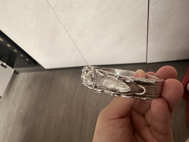 古玩陶瓷銀手鐲真品鑒賞圖