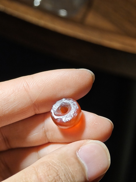 古玩玉器瑪瑙剁珠真品鑒賞圖
