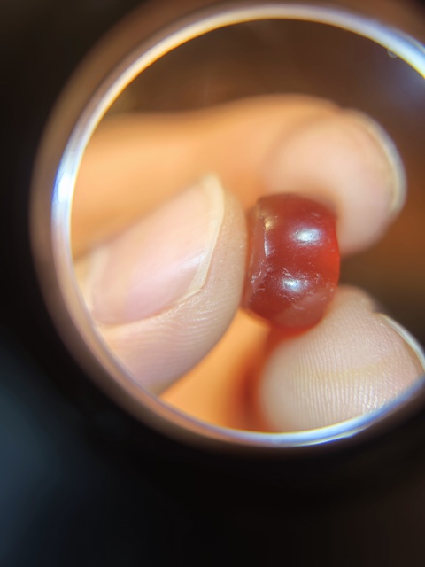 古玩玉器瑪瑙剁珠真品鑒賞圖