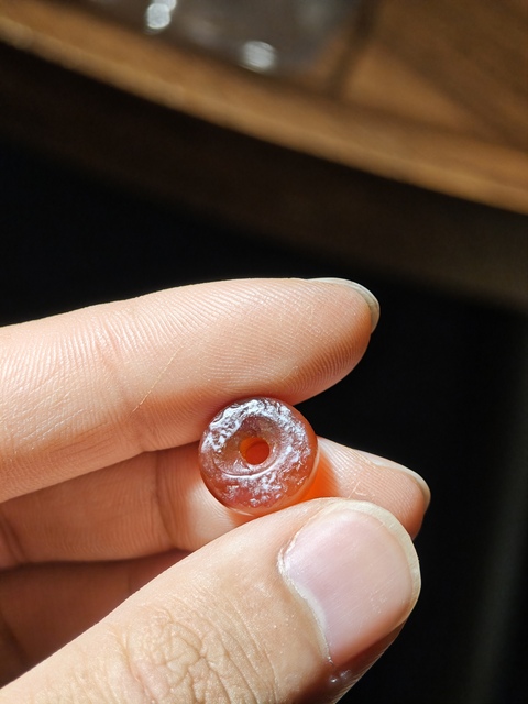 古玩玉器瑪瑙剁珠真品鑒賞圖