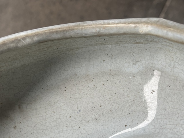 古玩陶瓷鈞釉水仙盆真品鑒賞圖