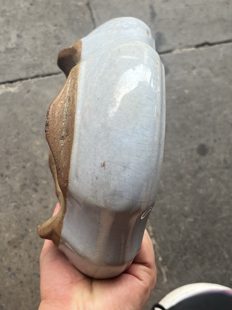 古玩陶瓷鈞釉水仙盆真品鑒賞圖