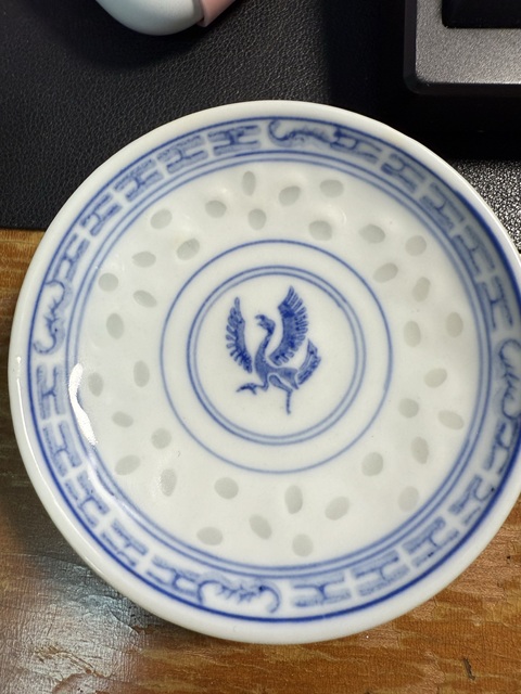 古玩陶瓷玲瓏瓷蓋碗真品鑒賞圖