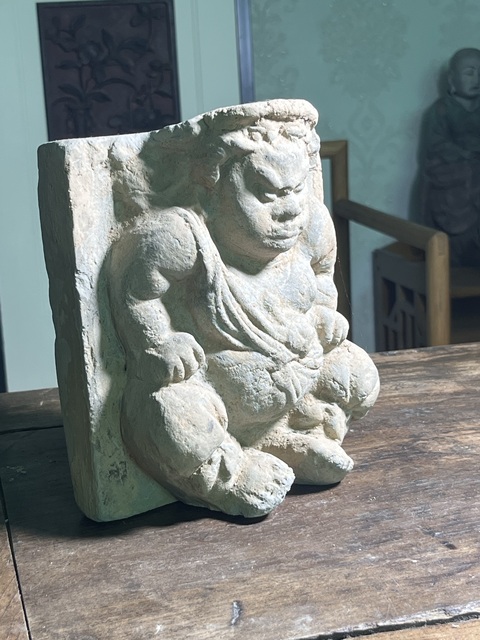 古玩陶瓷力士磚雕真品鑒賞圖
