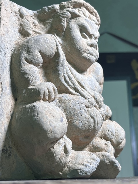 古玩陶瓷力士磚雕真品鑒賞圖