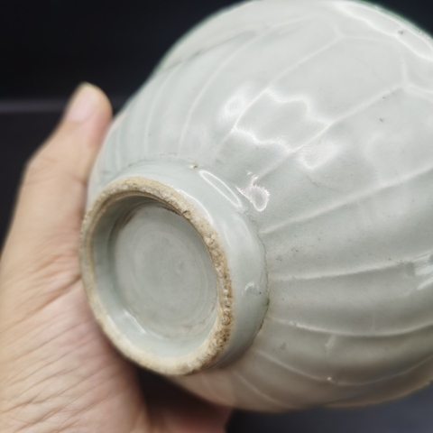 古玩陶瓷冬青釉茶碗真品鑒賞圖