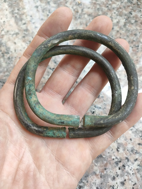 古玩錢幣老銀馬蹄鐲拍賣,當前價格1000元