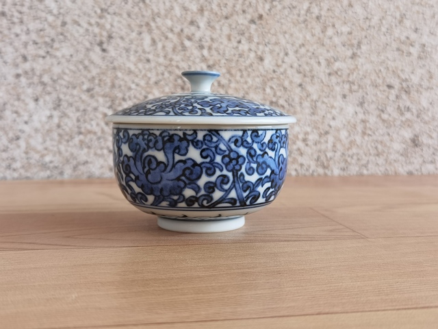 古玩陶瓷青花蓋杯拍賣,當前價格168元
