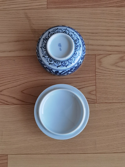 古玩陶瓷青花蓋杯拍賣,當前價格168元