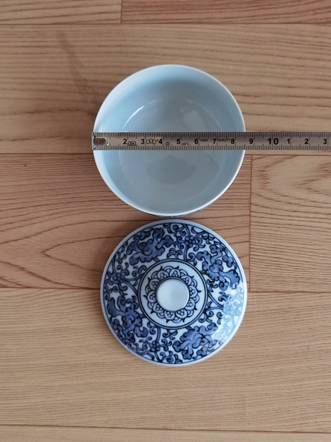 古玩陶瓷青花蓋杯拍賣,當前價格168元