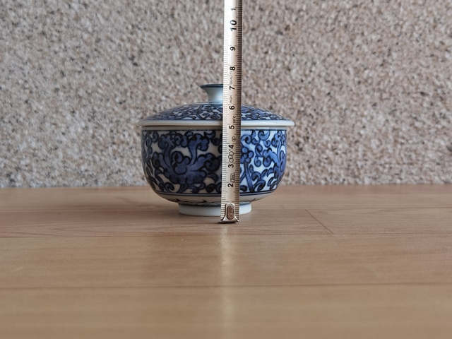 古玩陶瓷青花蓋杯拍賣,當前價格168元