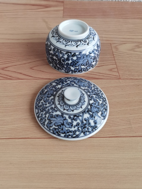 古玩陶瓷青花蓋杯拍賣，當前價格168元