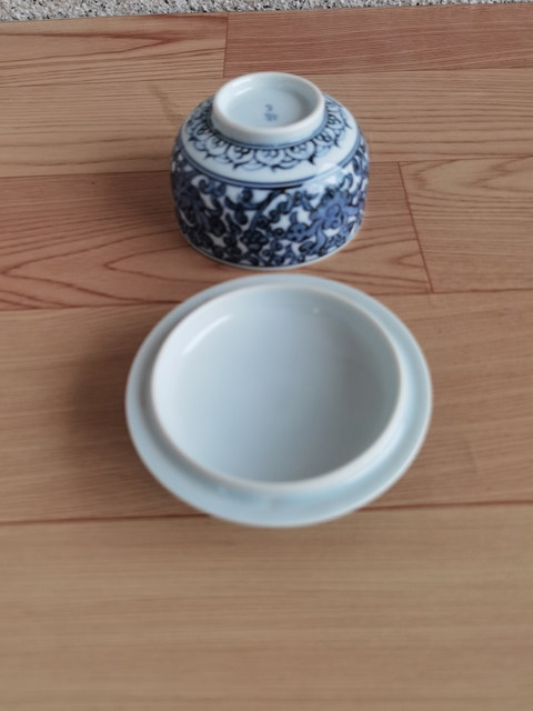 古玩陶瓷青花蓋杯拍賣，當前價格168元