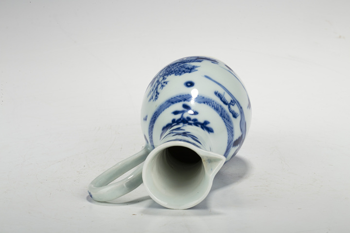 古玩陶瓷清早·青花山水人物紋花澆拍賣,當前價格368元