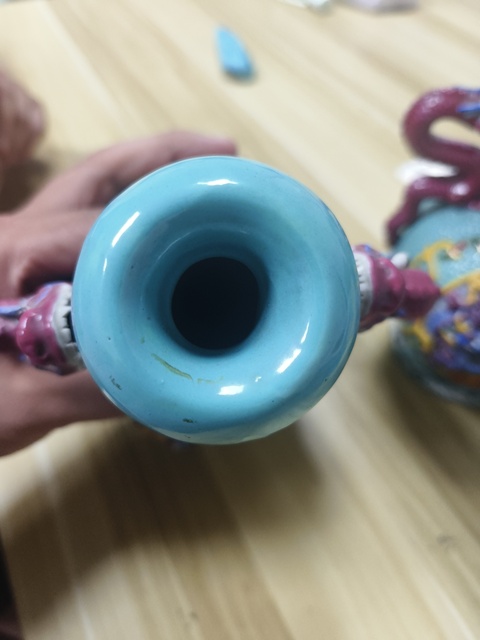 古玩陶瓷龍紋瓶真品鑒賞圖