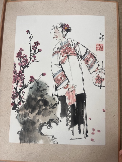 古玩字畫永靜款寫意人物真品鑒賞圖