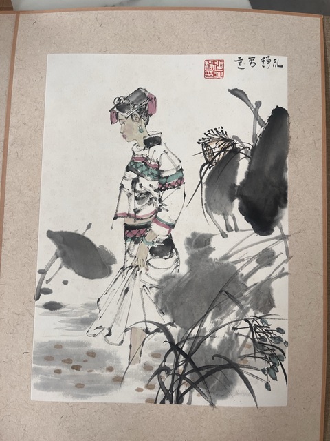 古玩字畫永靜款寫意人物真品鑒賞圖