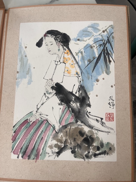 古玩字畫永靜款寫意人物真品鑒賞圖
