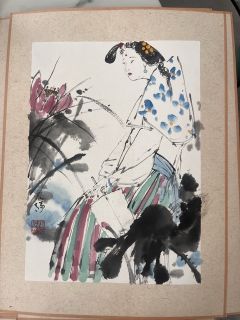 古玩字畫永靜款寫意人物真品鑒賞圖
