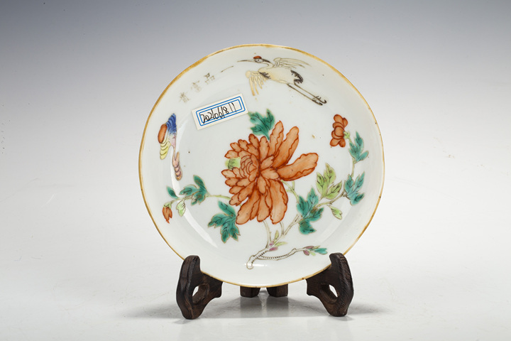 古玩陶瓷清同治·粉彩一品富貴紋盤真品鑒賞圖