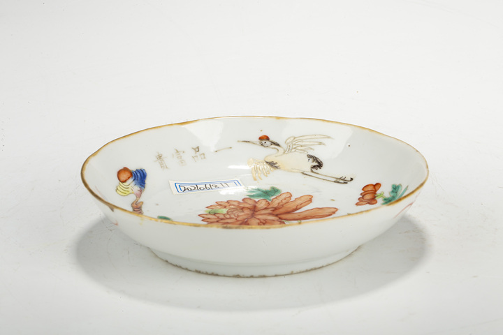 古玩陶瓷清同治·粉彩一品富貴紋盤真品鑒賞圖