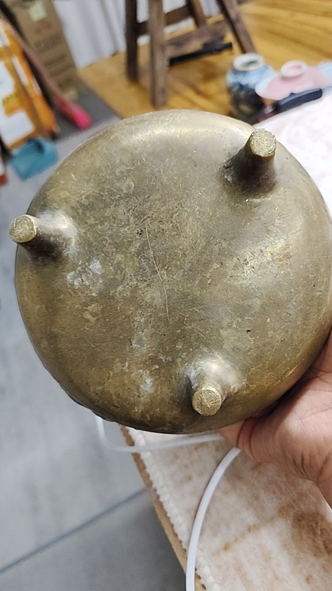 古玩銅器銅爐真品鑒賞圖