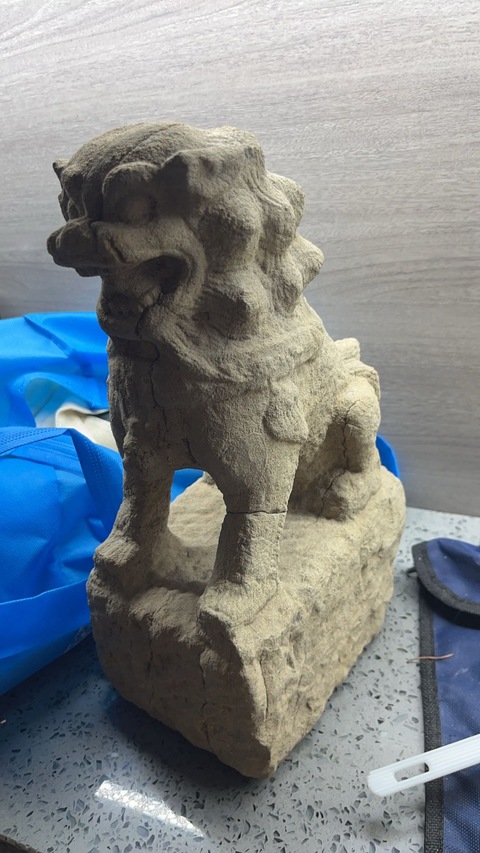 古玩雜項石獅真品鑒賞圖